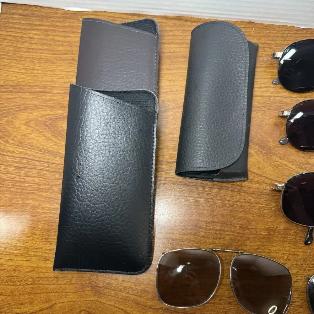 Looking Glass 8002 Lot Of 3 And Sunglasses Clip Full Rim Eyeglasses Frame & Case